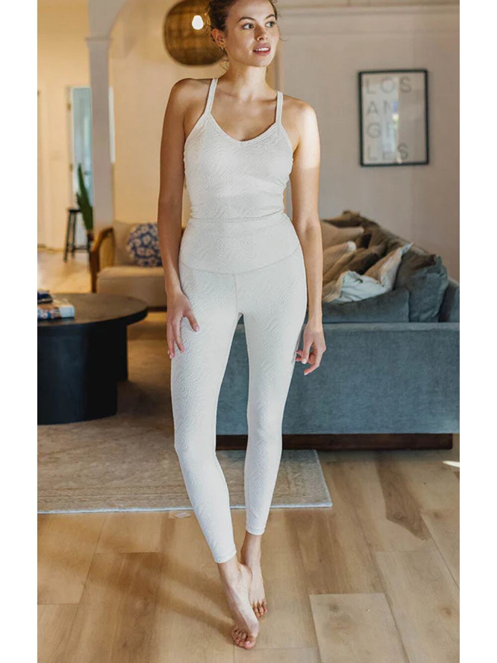 Ripple 7/8 Women's Legging Life Time Branded | Chalk | Medium NEW